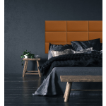 Gepolstertes Paneel in Honigfarbe